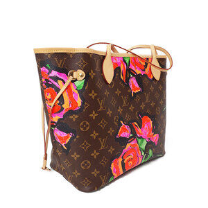 Louis Vuitton limited Sprouse edition Neverfull tote Roses Pink Stephen